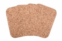 sous-verre en liège rectangle petit décor 30x22 - set de 4 pièces - 2